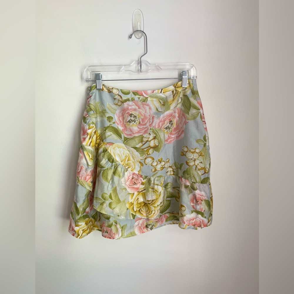 Express High Waist Ruffle Mini Skirt (8) - Picture 5 of 9
